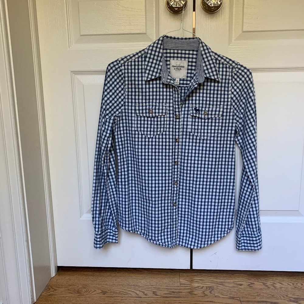 NWOT Abercrombie and Fitch Checkered Button Down